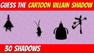 Guess the CARTOON VILLAIN from SHADOW | Cartoon quiz challenge