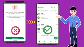 Как исправить Вам нужен официальный whatsapp для входа | нужен официальный whatsapp для входа 2025