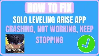 Fix Solo Leveling Arise App Crashing, Not Working or Keep Stopping