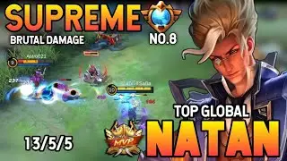 BRUTAL DAMAGE! NATAN BEST BUILD 2021 | TOP GLOBAL NATAN GAMEPLAY | MOBILE LEGENDS✓