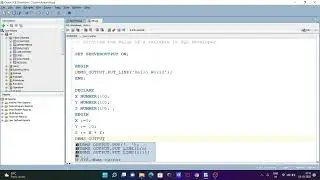 Print variable value in Oracle SQL Developer
