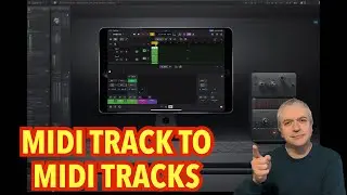 🔥Apple Logic Pro for iPad - Tutorial 43: Send MIDI Track to MIDI Track via Summing Stack [Save CPU]