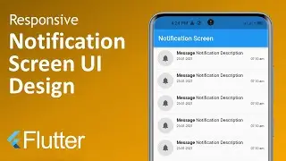 Flutter Notification Screen | HM Tutorials