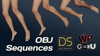 How to export an OBJ Sequence from DAZ Studio (via Blender)