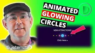 Divi Theme Animated Glowing Circles With CTA 👍👍👈👈