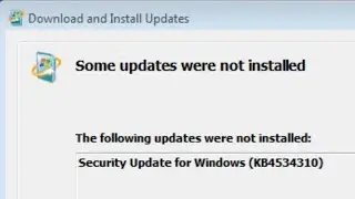how to fix some updates were not installed | the following updates were not installed