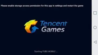 Pubg Please enable storage access permission for this app in settings and restart the game Solution