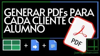 Generar masivamente documentos PDF a partir de datos de Google Sheets y una plantilla de Google Docs