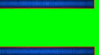 Green Screen Blue & Red Border Frame Animations for Multi_Use in Video Editing