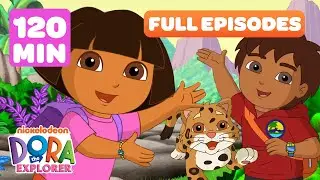 Dora FULL EPISODES Marathon! ➡️ | Animal Episodes w/ Diego - 2 Hours! | Dora the Explorer