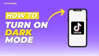 How to turn on dark mode on tiktok