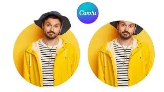 How to Crop Image Into Circle - Pop out Effect - Canva Tutorial