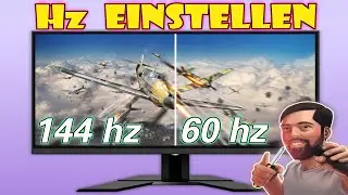 Monitor Hz einstellen. Nutzt Du die richtige Bildwiederholrate? So gehts