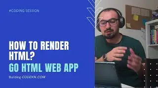 Golang web app with HTML template (coding session for CODEKN.com)