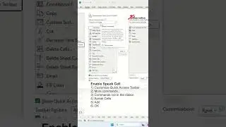 How do I get Excel to read text aloud? #tips #excel #short #short #shortvideo #shortsvideo #how