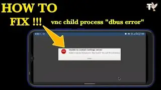 How To Fix Vnc Failed To Execute Child process dbus launch (no such file or Directory