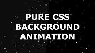 Pure CSS Background Particle Animation - Without JS - Hows it ???