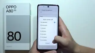 OPPO A80 5G: How to Change Screen Timeout (Auto Screen Off)