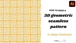 How to make Geometric 3D seamless pattern design in Adobe illustrator