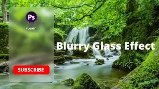 how to create blurry glass effect in adobe photoshop | Photoshop tutorial