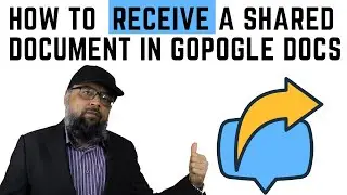 How to Receive a Shared Document in Google Docs