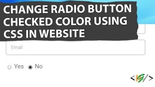 How to Change Radio Button Checked Color in Form using CSS in Website | WordPress | Php | Html