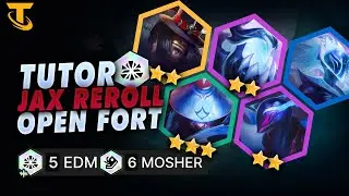 Meta Open Fort Lose Streak - Jax Reroll 5 EDM 6 Mosher - Jax Carry TFT Mobile Indonesia