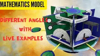 Different Types of Angles | Live Example of Different type of Angles | Mathematics Working Model