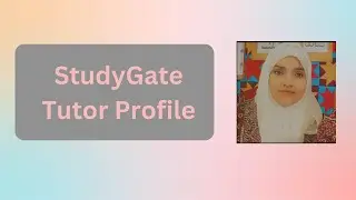 StudyGate Tutor Profile