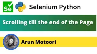 Scrolling till the end of the Page (Selenium Python)