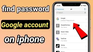 How to find google account password on iphone