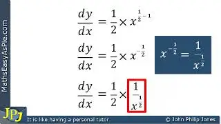 Differentiate the square root of x