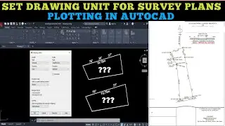 How i Setup DRAWING UNITS in CAD for Survey Plotting || AutoCAD for Beginners in 2025