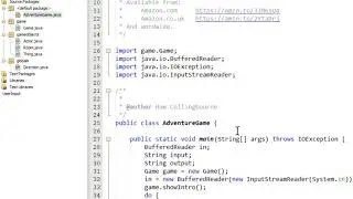 Programming a Java Text Adventure: The Game Structure