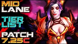 Mid Lane Hero Tier List | Patch 7.25c Dota 2