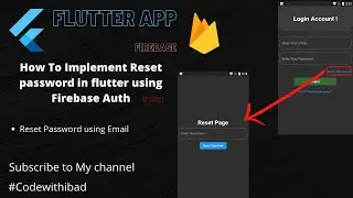 Flutter Firebase Forgot or Reset Password || Flutter Firebase Reset Password