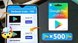 😱 100% FREE Google play REDEEM CODE, Google redeem code, How to get free redeem code for play store