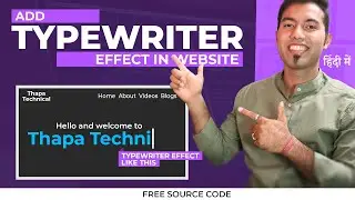 Create a Cool Typewriter Effect with JavaScript, HTML & CSS 🔥