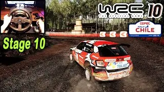 WRC 10 Rally Chile Stage 10 | Skoda Fabia Rally2 | P39 | Thrustmaster