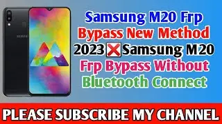 Samsung M20 Frp Bypass New Method 2023 | Samsung M20 Frp Bypass Without Bluetooth