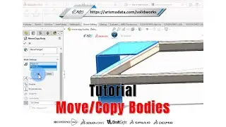 #tutorial #solidworks Cara cepat memindah dan copy bodies