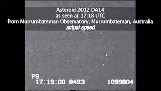 2012 DA14 - Close Approach Seen By Murrumbateman Observatory | Video