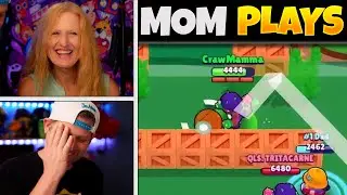 My 63 Year Old MOM Plays Brawl Stars....