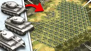I Created the BIGGEST WW2 TANK BATTLE in Total Tank Generals Scenario Creator