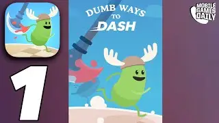 DUMB WAYS TO DASH Gameplay Walkthrough Part 1 - Levels 1, 2, 3, 4, 5 (iOS Android)