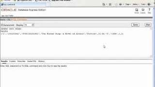 SQL with Oracle 10g XE - Using INSERT to Add Data to a Table