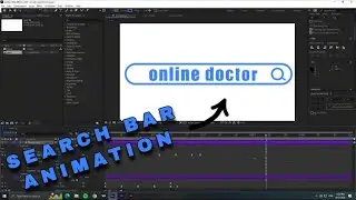 2D Search bar animation | After effects tutorial