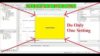 How to Display JFrame to center of a Screen JAVA Swing NetBeans #shorts