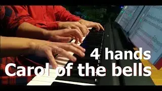 Carol of the Bells (Щедрик) СУПЕР КАВЕР фортепиано в 4 руки | Музыкальная академия Глория