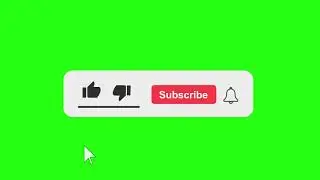 YouTube like subscribe bell icon buttons green screen || End Screen